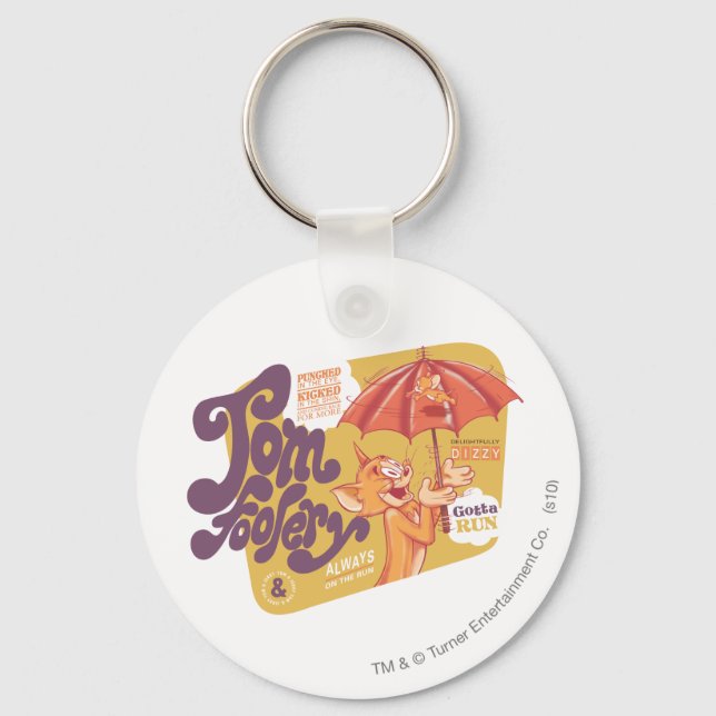 Tom and Jerry Tom Foolery Key Ring (Front)