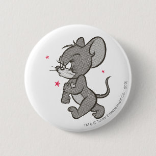 Tom and Jerry Tough Mouse 1 6 Cm Round Badge