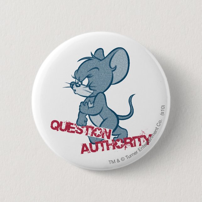 Tom and Jerry Tough Mouse 2 6 Cm Round Badge (Front)