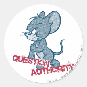 Tom and Jerry Tough Mouse 2 Classic Round Sticker