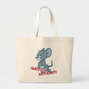 Tom and Jerry Tough Mouse 2 Large Tote Bag