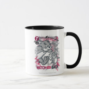 Tom and Jerry Watch Your Back Mug