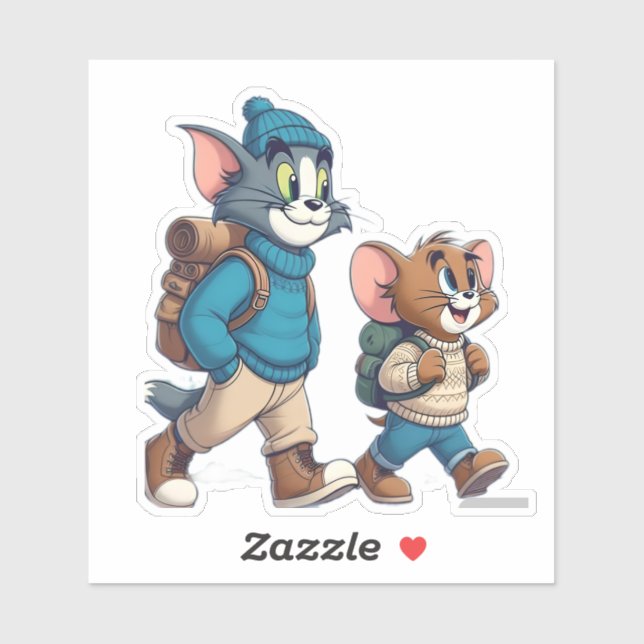 Tom and Jerry Winter Adventure Sticker (Sheet)
