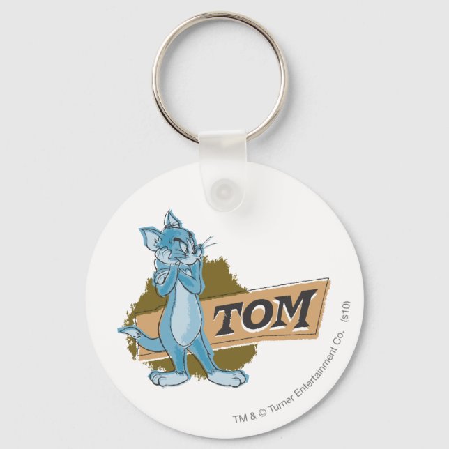 Tom Attitude Logo Key Ring (Front)