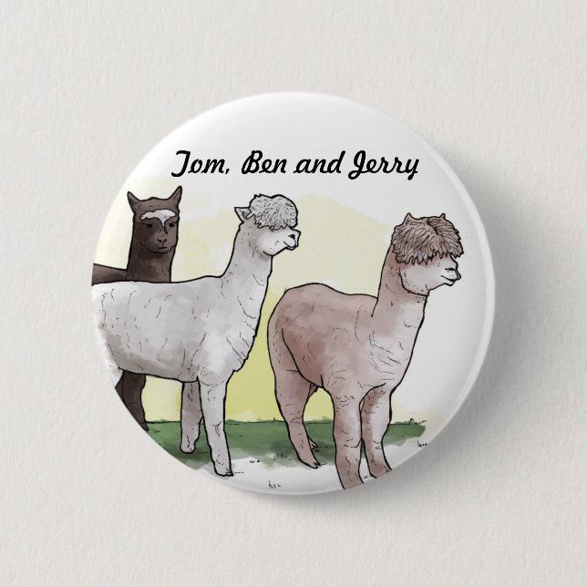 Tom, Ben and Jerry badge (Front)