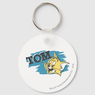 Tom Blue and Yellow Logo Key Ring