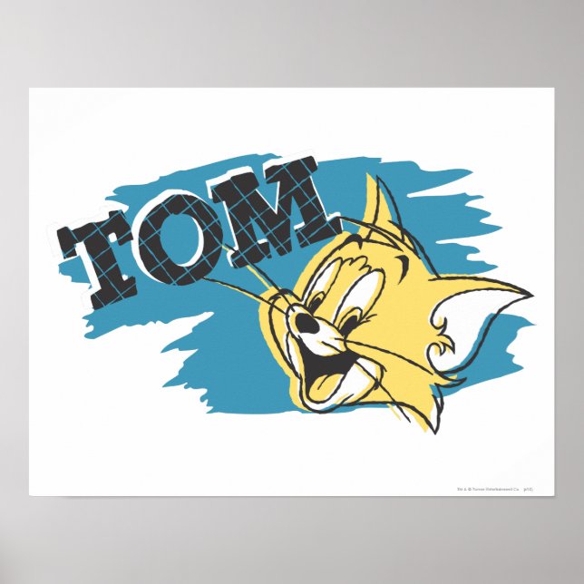 Tom Blue and Yellow Logo Poster (Front)