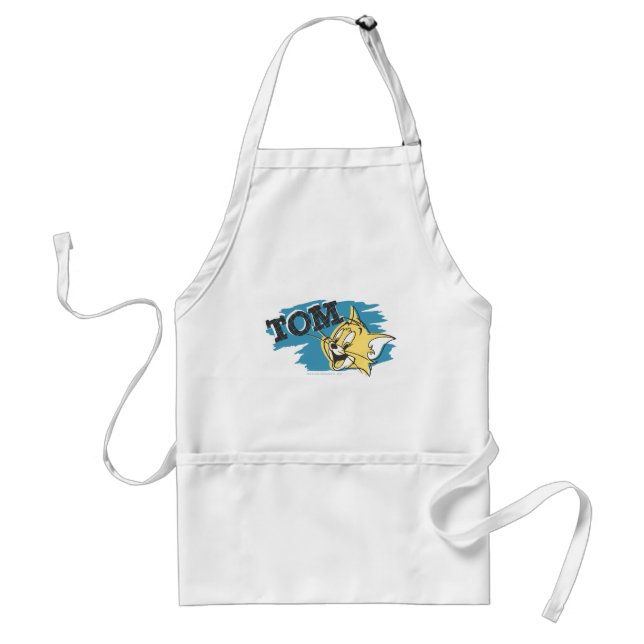 Tom Blue and Yellow Logo Standard Apron (Front)