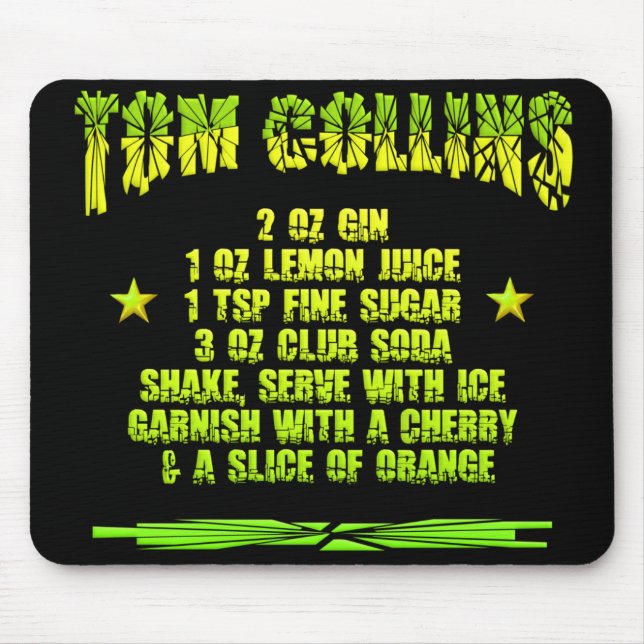 Tom Collins mousepad (Front)