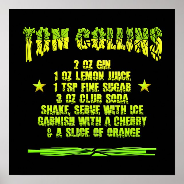 Tom Collins poster (Front)
