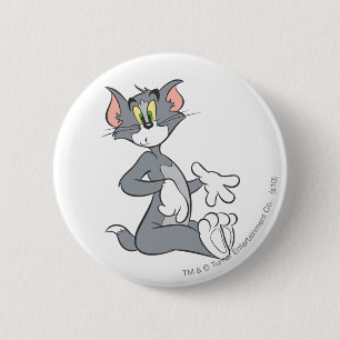 Tom Confused 6 Cm Round Badge