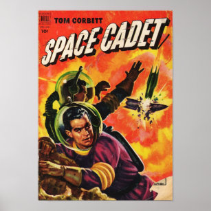 Tom Corbett Space Cadet:  Exploding Rocket Ship Poster