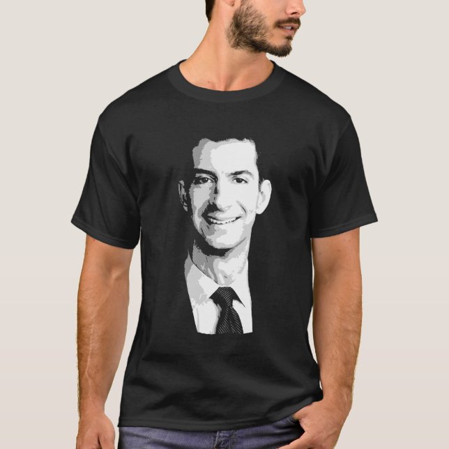 TOM COTTON Screened Portrait T-Shirt (Front)