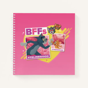 Tom & Jerry BFFs Photo Emoji Collage Notebook