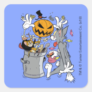 Tom & Jerry   Boo to Tom Square Sticker