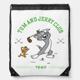 Tom & Jerry Golfing Club 1940 Drawstring Bag