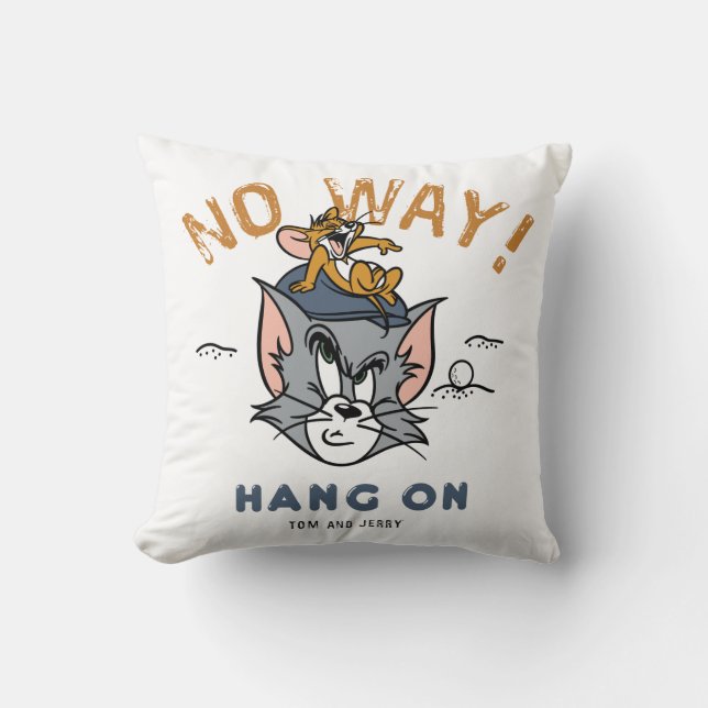Tom & Jerry Golfing "No Way" Cushion (Front)