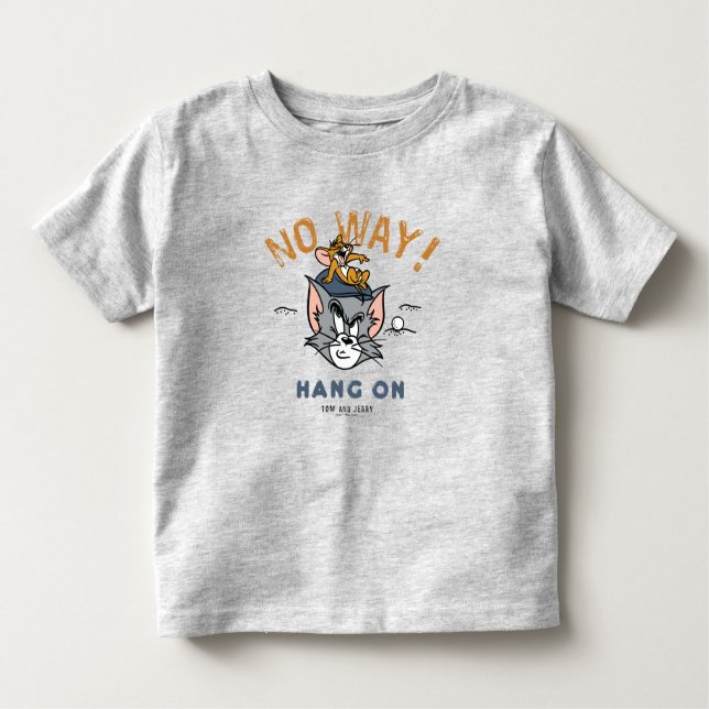 Tom & Jerry Golfing "No Way" Toddler T-Shirt (Front)
