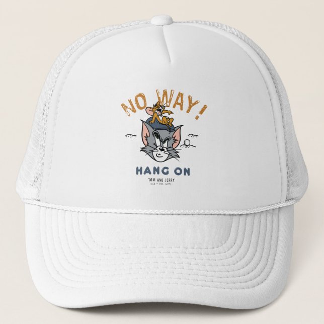 Tom & Jerry Golfing "No Way" Trucker Hat (Front)