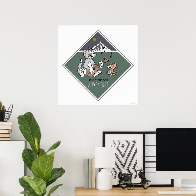 Tom & Jerry "It's Time For Adventure" Poster (Home Office)