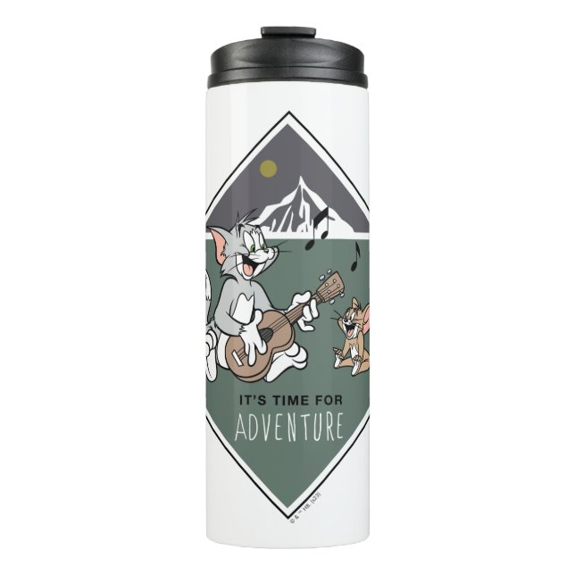 Tom & Jerry "It's Time For Adventure" Thermal Tumbler (Front)