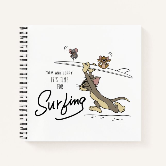 Tom & Jerry "It's Time For Surfing" Notebook (Front)