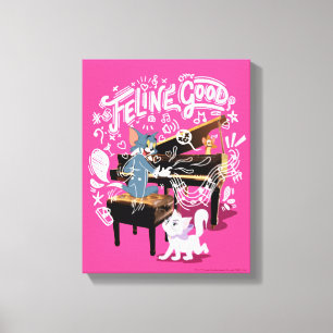 Tom & Jerry Play Piano - Feline Good Canvas Print