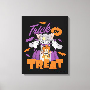 Tom & Jerry Trick or Treat Canvas Print