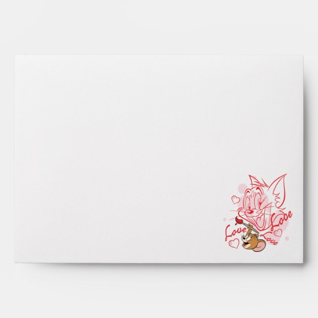 Tom & Jerry Valentine Painting Envelope (Front)