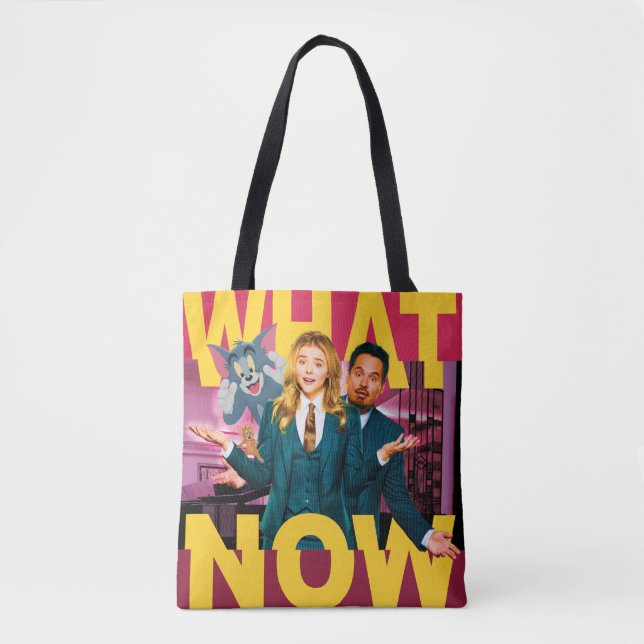Tom & Jerry With Kayla and Terrance - What Now Tote Bag (Front)