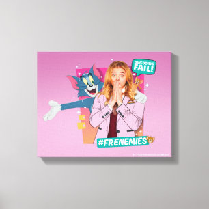 Tom & Jerry With Kayla - Frenemies Canvas Print