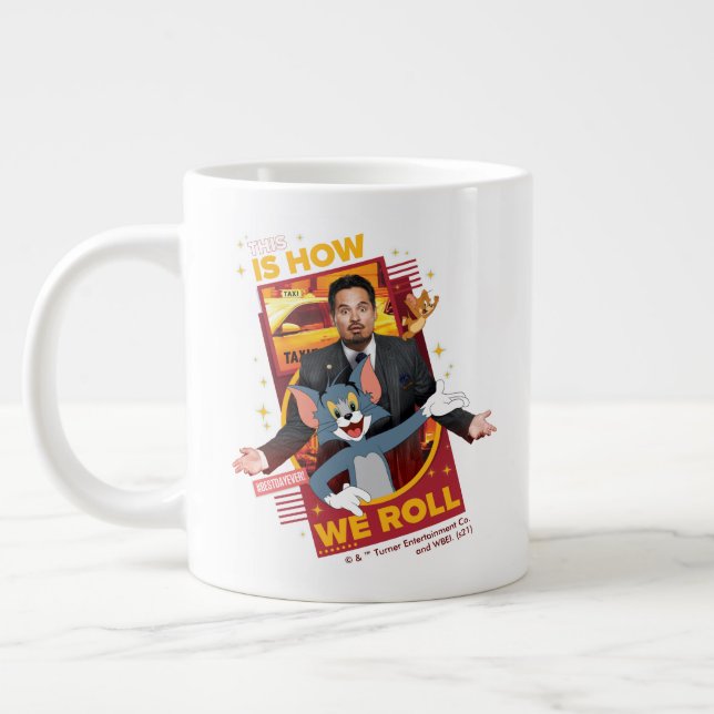 Tom & Jerry With Terrance - This Is How We Roll Large Coffee Mug (Left)