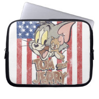 Tom & Jerry With US Flag