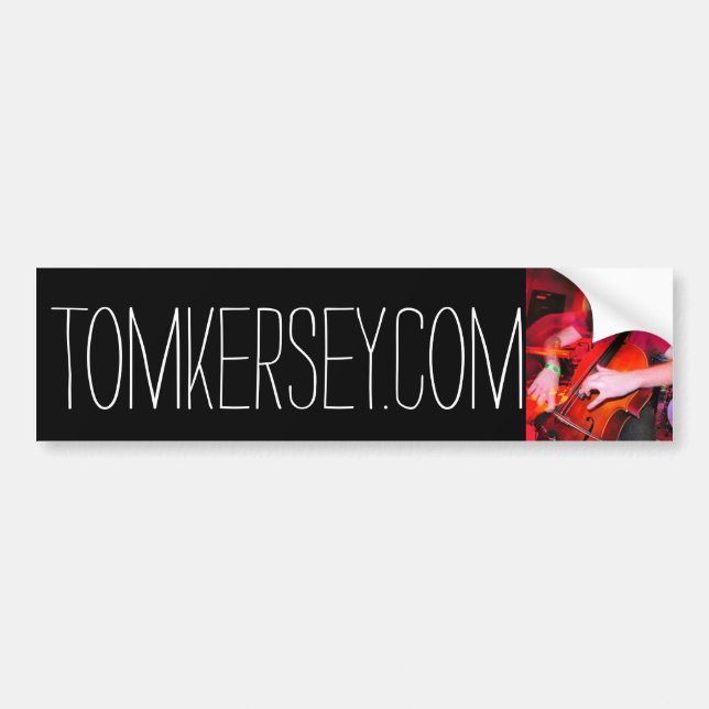 Tom Kersey, cellist and composer Bumper Sticker (Front)