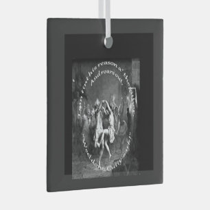 Tom Lost His Reason All Together Burns Night Grey Glass Tree Decoration