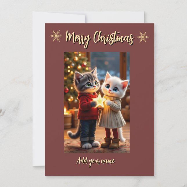 Tom & Luna Christmas Star Card (Front)