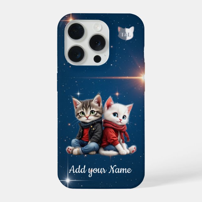 Tom & Luna – Personalised Starry Night Phone Case (Back)