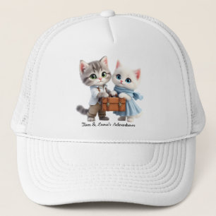 Tom & Luna Travel Hat – Cute Cat Adventure Cap