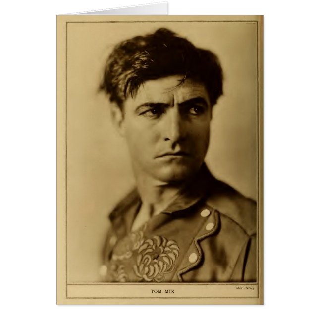 Tom Mix 1926 rugged actor portrait silent films (Front)