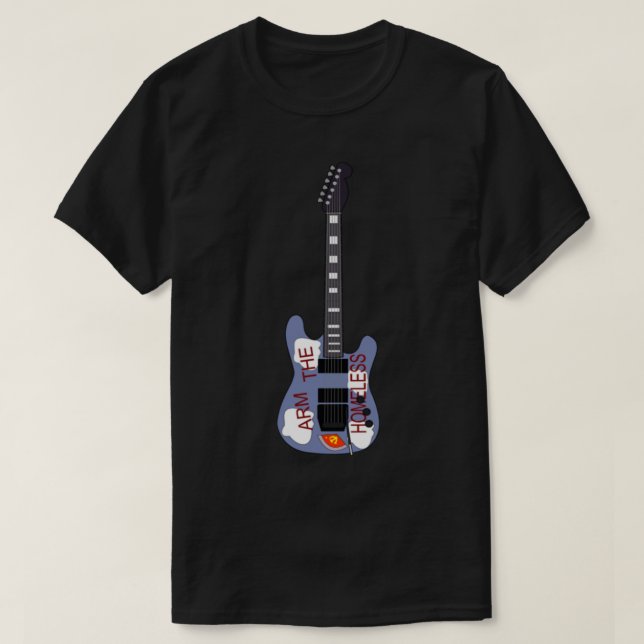 Tom Morello Arm the Homeless Guitar Sticker1 T-Shirt (Design Front)
