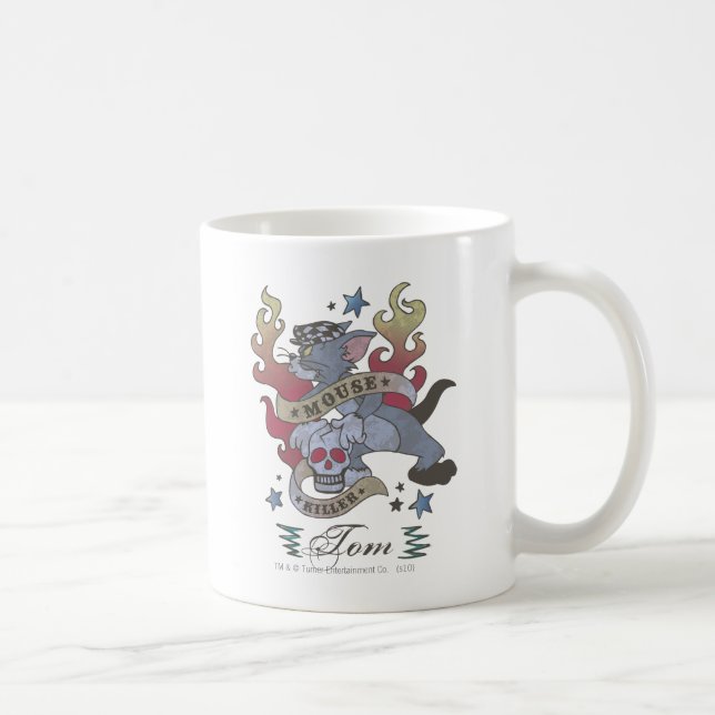Tom Mouse Killer Tattoo 2 Coffee Mug (Right)