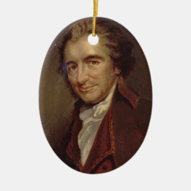 Tom Paine Ceramic Tree Decoration (Front)