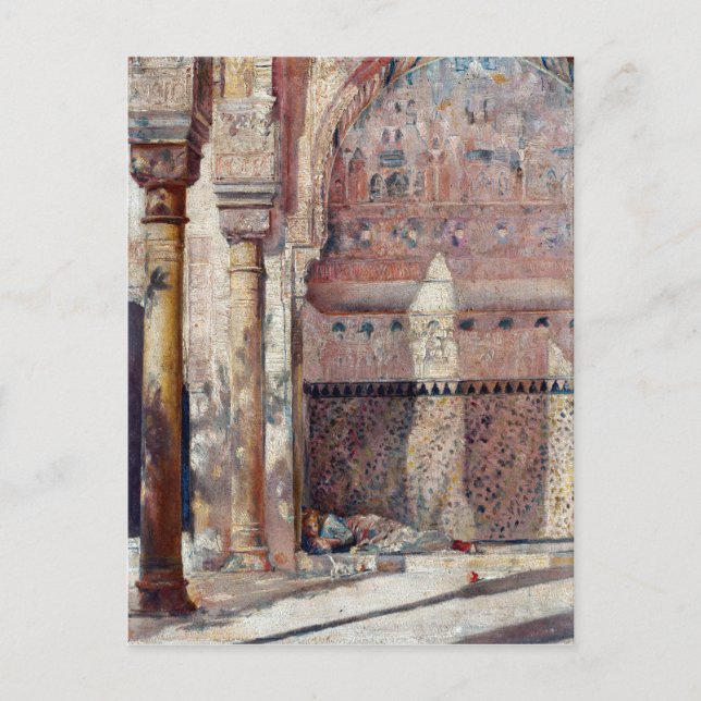 Tom Roberts Basking A Corner in the Alhambra Postcard (Front)