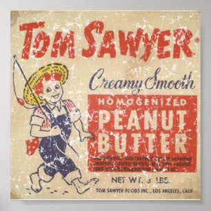 Tom Sawyer - 1945- distressed Poster