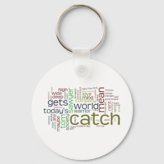 Tom Sawyer word cloud keychain