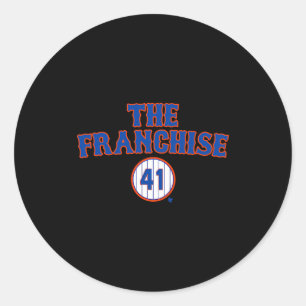 Tom Seaver The Franchise New York Baseball Classic Round Sticker