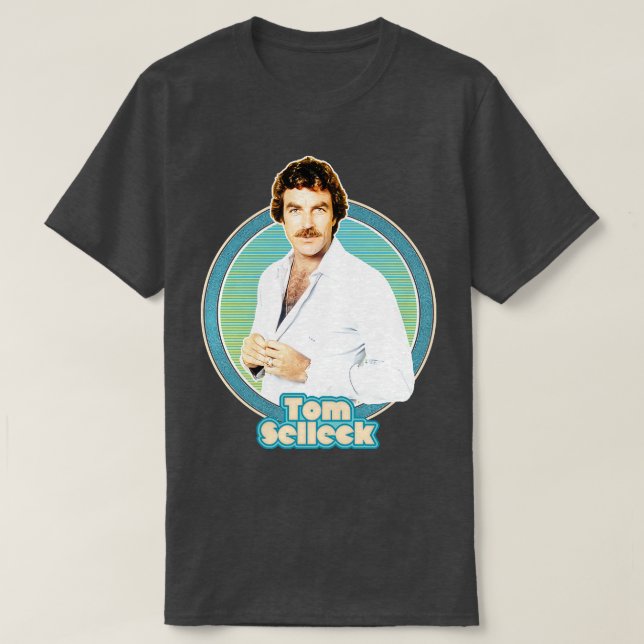 Tom Selleck Retro Aesthetic Design 1 T-Shirt (Design Front)