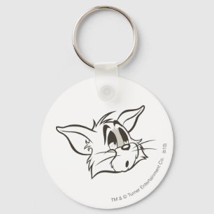Tom Sleepy Cat Key Ring