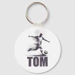 Tom Soccer Boys Personalized First Name Tom Key Ring