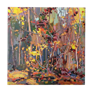 Tom Thomson art: Maple Saplings Ceramic Tile